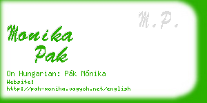 monika pak business card